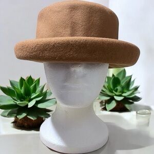 Lord & Taylor Brown Wool Hat 22” inches inside rim.